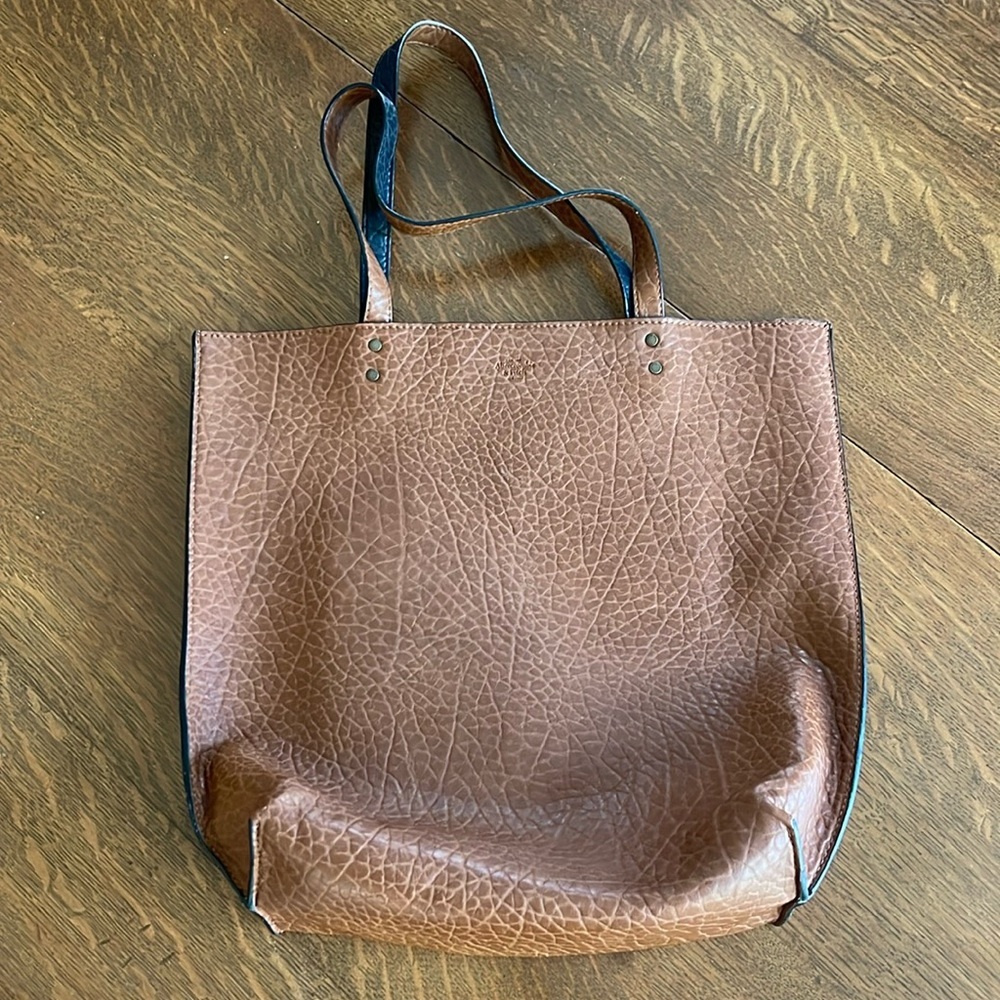 Abercrombie & fitch reversible leather tote